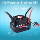 Surpasshobby Kk 80a Esc Waterproof For 1 10 1 8 Rc Car 3670 Brushless Motor