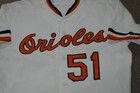 Don Welchel   Doug Decinces Baltimore Orioles Game Worn Used Jersey
