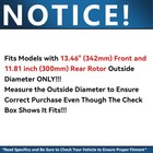 Front Rear Drilled Rotors Brake Pads For 2015-2023 Mercedes-benz C300 C400 C350e