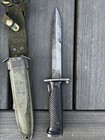 Post-wwii Korean War M5a1 M1 Garand Bayonet   Usgi M8a1 Scabbard Milpar Used