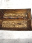 Antique Knife Flatware Tote Tray Box Wooden Hand Made Kitchen Original 19thc 