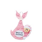 Personalized Baby s First Christmas Bundle Of Joy Baby Girl Ornament