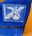 Liberator Wedge Positioning Support Pillow Blue Suede   Sex Furniture Ramp Cushi