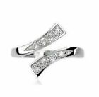 925 Sterling Silver Adjustable Toe Ring 1 Ct Round Cut Simulated Diamond Women s