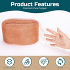 Rustproof Copper Mesh Roll For Rodent Control - 5in X 30ft With Installation Too