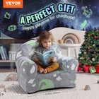 Vevor Toddler Chair Glow In The Dark Plush Baby Chair Playroom Furniture Grey