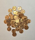 1956 D Lincoln Wheat Penny Roll Uncirculated Beautiful Roll Very Hot   a-854
