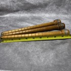Vtg Antique Wooden Spools Thread Bobbins Spindle Textile Mill Farmhouse 3 Ct