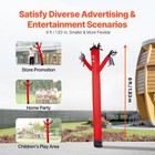 Vevor 6 Ft Wacky Waving Inflatable Tube Man With 1 15 Hp Blower Fan