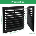 Aiwfl 18 Inch Aluminum Automatic Exhaust Shutter Louver Vent  Automatic Gravi   