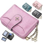 Small Women Wallet Credit Card Holder Leather Zipper Pocket Mini Purse Best Gift