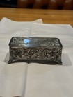 Vintage Pairpoint Mfc Co Quadruple Plate Metal Box Woman   s Friend