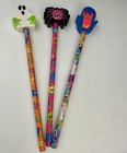 Vintage Y2k Lisa Frank 3pc Halloween Pencil Set With Erasers 90   s Unused Gift