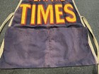 Vintage 60   s-70   s Seattle Times Denim Advertising Apron Work Newsbag Newspaper 