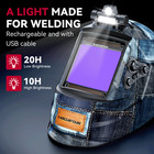 Arccaptain True Color Auto Darkening Welding Helmet For Arc Tig Mig With Light    