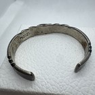 Ray Bennett Navajo Sterling Silver   Coral Cuff Bracelet