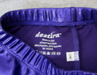Destira Shorts Purple Foil Metallic Gymnastics Dance Cheer Cm Child Girls M