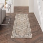Nourison Concerto Center Medallion Indoor Rug Beige Grey 2 2  X 6 