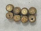 Vintage J   p  Coats 200 Yds  40  183 Met Thread Spool Mix Company Lot Of 8 Pcs 