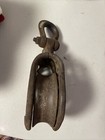 Old Pulley 9 1 2    Wheel Fixed Wall Mount T Vintage Barn Factory Iron