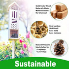 Wooden Insect Hotel Bee House Butterfly Ladybug Habitat Garden Bug House