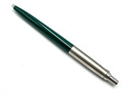 Less Common Vintage C1980 Parker Jotter Dark Green Ballpoint Pen Brass Threads