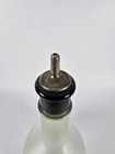 Vintage Hazel Atlas Frosted Glass Bitters Bottle Metal Dasher Art Deco 1940s