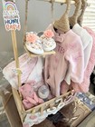 New Baby Girl Gift Basket   Newborn Clothes  Blanket  Bottle baby Shower Gift