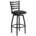 Flash Furniture Hercules 32  Swivel Metal Bar Stool In Black