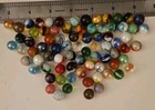 Big Lot Pee Wee Marbles 77 Pieces Nice Variety 
