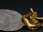 10 2  Antique Tibetan Buddhism Temple Bronze Gilt Green Tara Bodhisattva Statue