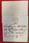 Germany  1831 Stampless Cover folded Letter  Sent From Hamburg To Bordeaux