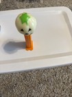 Rare 1980 Pez Glow In The Dark Pumpkin Head  1 With Orange Stem