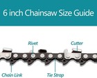 6 Inch Chainsaw Chain  5 Pieces Replacement Chains For All 6-inch Cordless Elect
