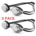 2 Pack Unisex-adult Swim Goggles Mirrored Vanquisher 2 0 Anti-fog Uv Protection