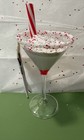 Wondershop Peppermint Martini Holiday Cocktail Glass Christmas Ornament New