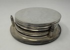 Vintage Silver Plated - Brass Sea Shell Design Set Of 6 W caddy