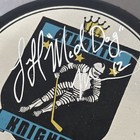 Jeff  mad Dog  Madill Signed Atlanta Knights Ihl Logo Puck      12 Auto