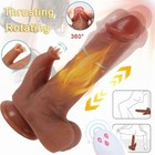 Thrusting Rotating Rabbit Vibrator Dildo G Spot Clit Massager Sex Toys For Women