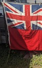 Ww2 Era British Red Ensign Duster 3 Yard Size Flag For Large Ship  rope 104 x50 