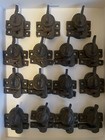 Antique Eastlake Window Sash Lock Cast Iron Victorian Ornate Hardware Set Of 15
