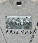 Vintage Friends Nbc Experience L s T-shirt Small Gray Glitter Y2k 2000s 2003 New