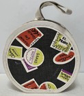 Round Travel Case - Suitcase - Cool Purse - World Cities - Vintage Bag Luggage