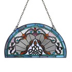 Stained Glass Tiffany Style Hanging Window Panel Tiffany Style Victorian Design
