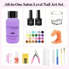 27 Color Acrylic Nail Art Manicure Set Acrylic Glitter Powder Tips Brush Set