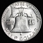 Gem Bu Uncirculated Unc Ms 1950-d Silver Franklin Half Dollar  brilliant Luster