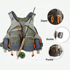 Fishing Vest Backpack For Fly Fishing General Size Mesh Adjustable Mutil-pocket