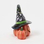 Jim Shore Three Jack-o-lanterns Led Figurine-altogether Spooky 6016642 New 2025