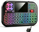 Mini Keyboard Mouse Combo Usb Dongle Rgb Backlit Touch Scroll Remote For Smart T