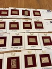 22k Gold-plated Replica Stamps First Day Of Issue Vintage Lot Of 100  